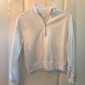 Fabletics White Women's Quarter-Zip Sweatshirt